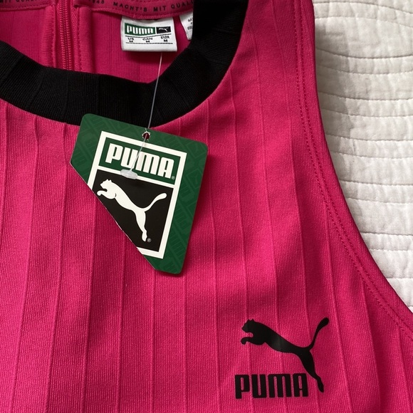 Puma Bodycon Cutout Mini Dress Hot Pink Black M NWT - Picture 10 of 17